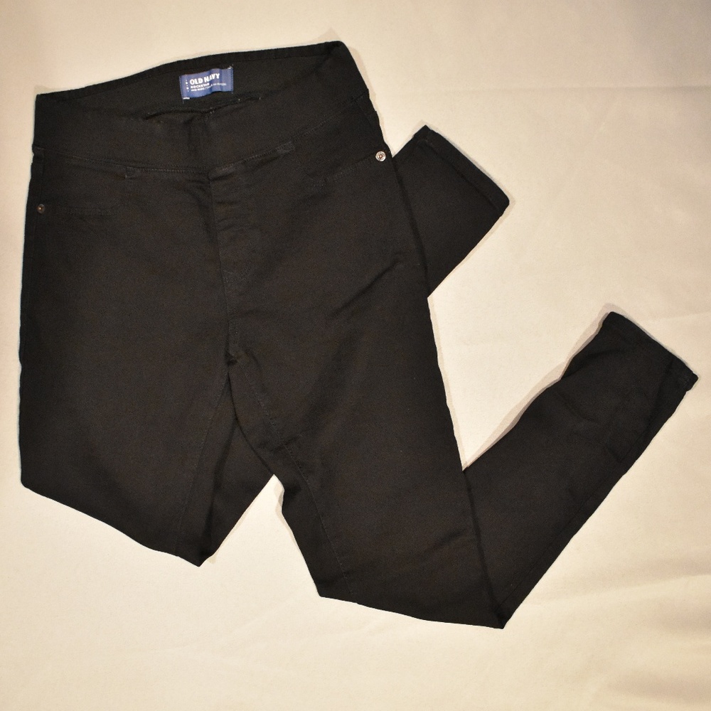 Mid-Rise Black Rockstar Jeggings